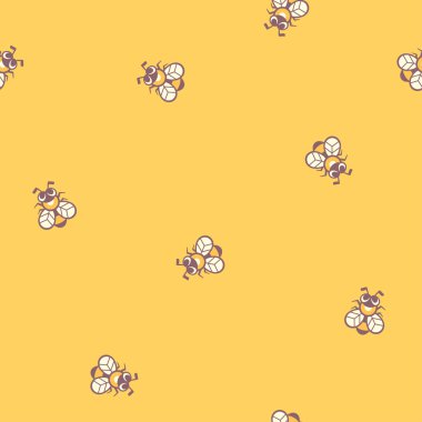 Arılar. vektör seamless modeli