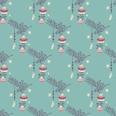 Mutlu yeni yıl ve mutlu Noeller. seamless modeli.