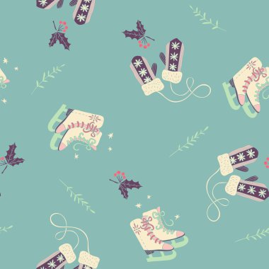 Mutlu yeni yıl ve mutlu Noeller. seamless modeli.