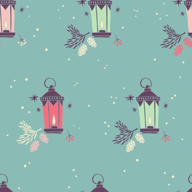 Mutlu yeni yıl ve mutlu Noeller. seamless modeli.