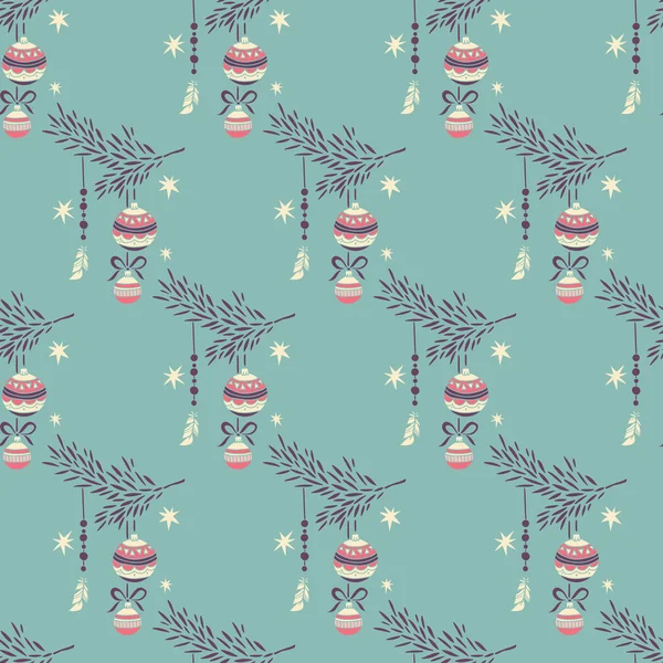 Bonne année et Joyeux Noël. modèle sans couture . — Image vectorielle