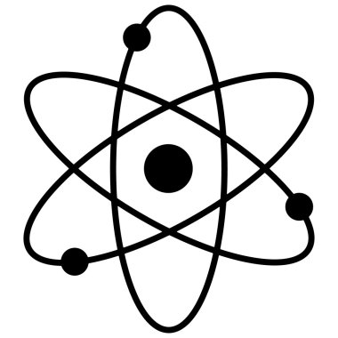 Atom anahat Logo (siyah beyaz)
