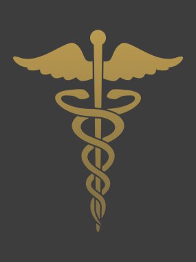 İzole caduceus sembolü