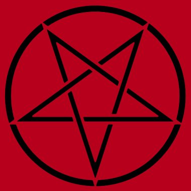 Pentagram aşağıyı gösteriyor