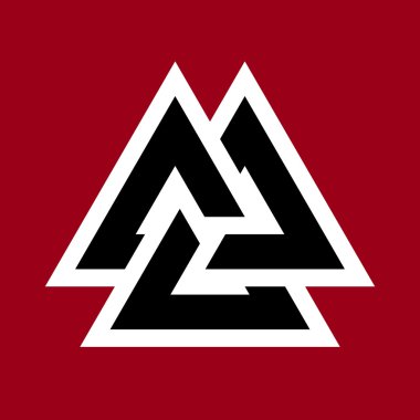 İzole Valknut sembolü
