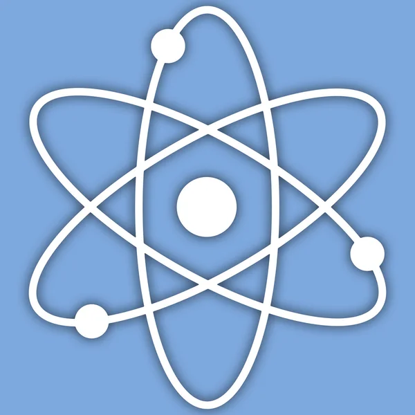 Logotipo do contorno do átomo — Fotografia de Stock