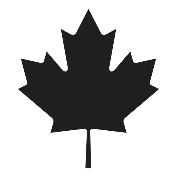 Maple Leaf (grey on white) — Stock Photo, Image