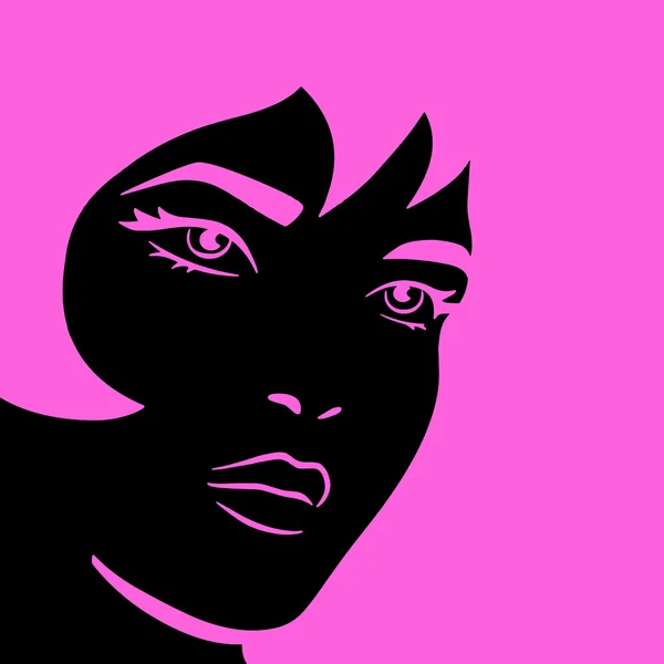 Pink Woman πρόσωπο — Φωτογραφία Αρχείου
