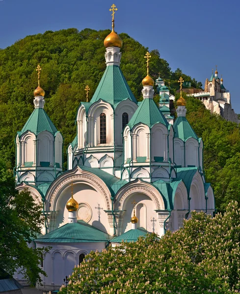 Svyatogorsk Lavra,situated in the Holy Mountains on the bank of the Seversky Donets river. — Stock Photo, Image