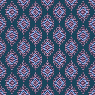 Ikat biçimi kumaş kalıbı Dijital Boyama