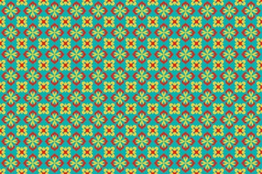 Çiçekli Ikat deseni