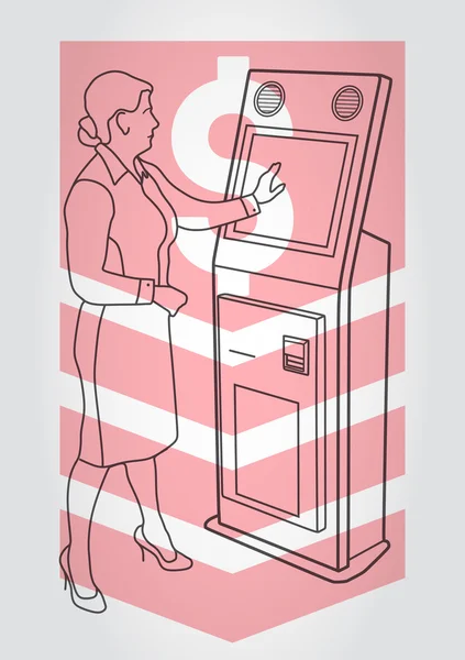 Terminal de paiement, ATM — Image vectorielle