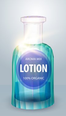 Vektör sanat soyut losyon şişe