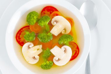 sebzeli mantar çorbası