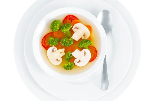 Pilzsuppe mit Gemüse — Stockfoto