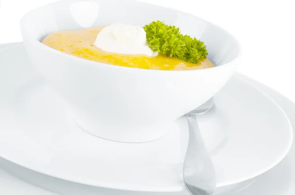 Supă cremă de dovleac — Fotografie, imagine de stoc