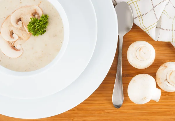 Mushroom cream soup — Stock Image Mushroom cream soup Stock Picture