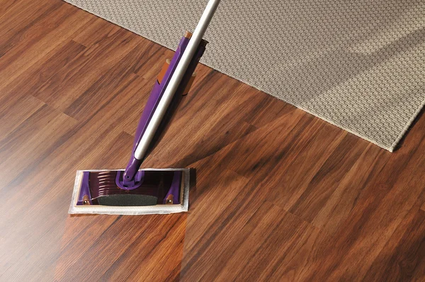 Premium Photo  Close up picture of wooden floor with pink cleaning mop