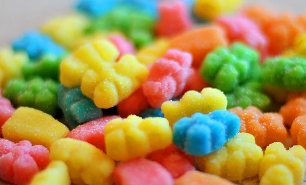 Colorful jelly candies on a background — Stock Photo, Image