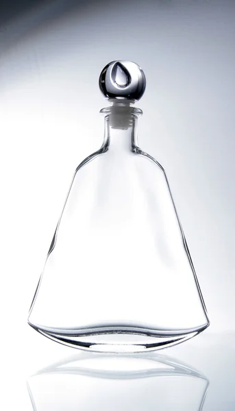 Bottiglia riflesso vetro vintage — Foto Stock