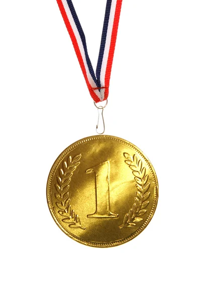 Médaille d'or champion de première place isolé vainqueur — Photo