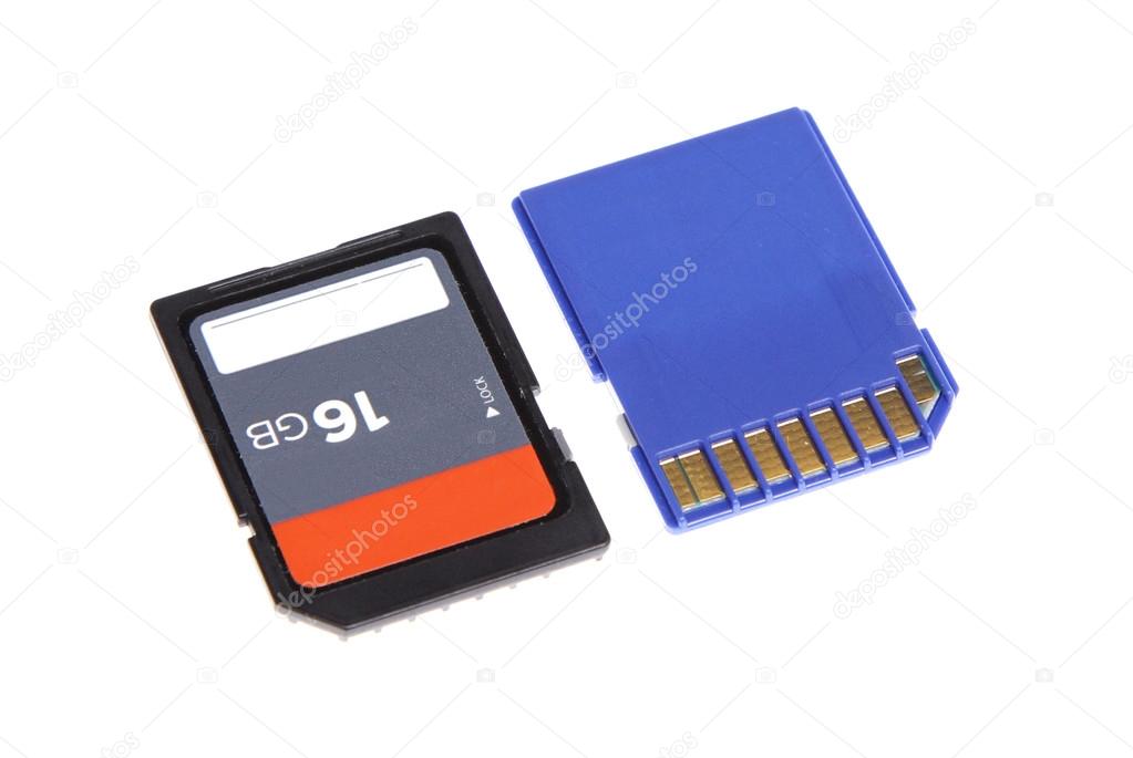 memoria SD para computadora microdrive compact flash cámara aislada