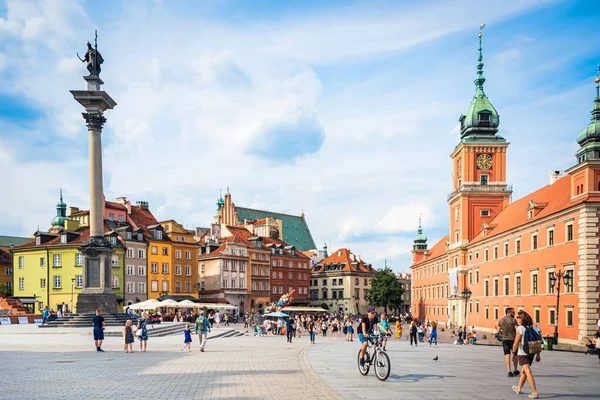 Varsovia Polonia Julio 2019 Ciudad Vieja Centro Ciudad — Foto de Stock