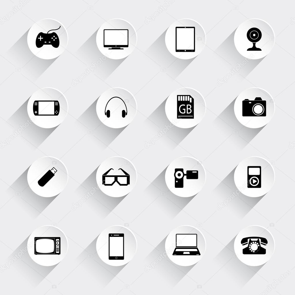 Icons set of gadgets.