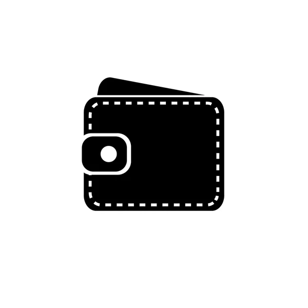 Badge plånbok, vector tecken. — Stock vektor