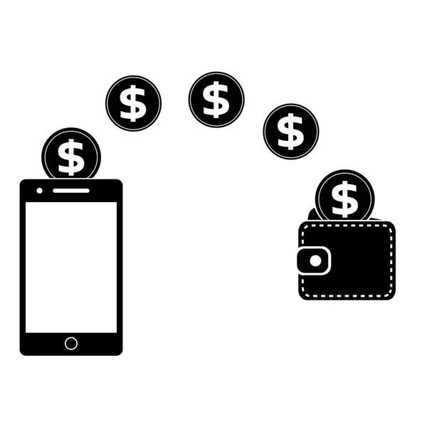 Χρέωσης, χρηματοδότηση το τηλέφωνό σας λογαριασμό. — Διανυσματικό Αρχείο