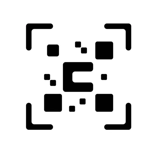 Une icône de code QR simple pour vos projets — Image vectorielle