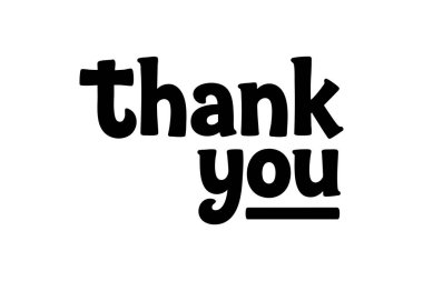 Siyah teşekkür mesajı tasarımı. Özet teşekkür metni illüstrasyonu.