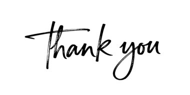 Siyah desenli teşekkür mesajı tasarımı. Özet teşekkür metni illüstrasyonu.