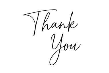 Yazı dizaynı için teşekkürler. Özet teşekkür metni illüstrasyonu.