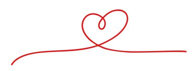 Farklı pozlarda kırmızı kalpler. Farklı stilde kalp illüstrasyonu koleksiyonu.