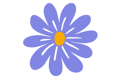 Sanatsal soyut çiçek şekli tasarımı. Çiçeksel doğa şekli illüstrasyonu.