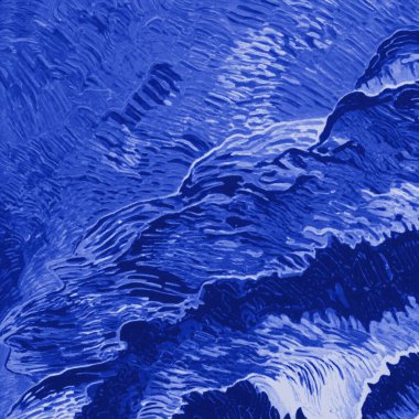 Modern ve orijinal dalma boyası, kravat boyası, batik ve yüksek çözünürlüklü beyaz tuval üzerinde shibori deseni.