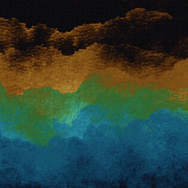 Modern ve orijinal dalma boyası, kravat boyası, batik ve yüksek çözünürlüklü beyaz tuval üzerinde shibori deseni.