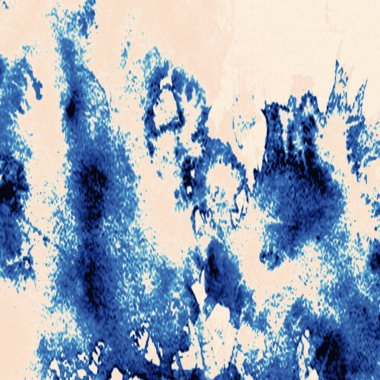 Modern ve orijinal dalma boyası, kravat boyası, batik ve yüksek çözünürlüklü beyaz tuval üzerinde shibori deseni.