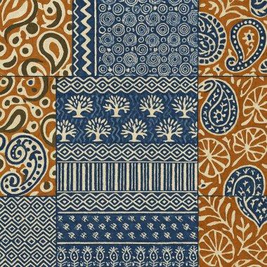 Modern ve orijinal dalma boyası, kravat boyası, batik ve yüksek çözünürlüklü beyaz tuval üzerinde shibori deseni.
