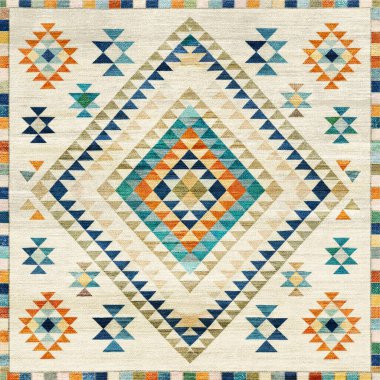 Yüksek çözünürlüklü beyaz tuval üzerinde modern ve orijinal Geometrik batik ve shibori deseni