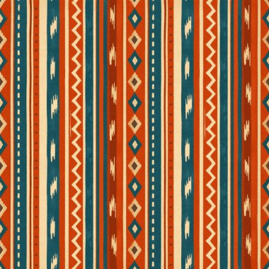 Geometrik batik, yüksek çözünürlüklü beyaz tuval üzerinde boya ve shibori deseni