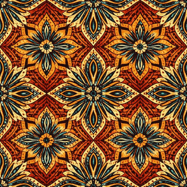 Geometrik batik, yüksek çözünürlüklü beyaz tuval üzerinde boya ve shibori deseni