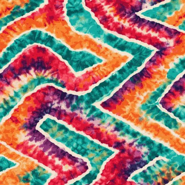 Geometrik batik, yüksek çözünürlüklü beyaz tuval üzerinde boya ve shibori deseni