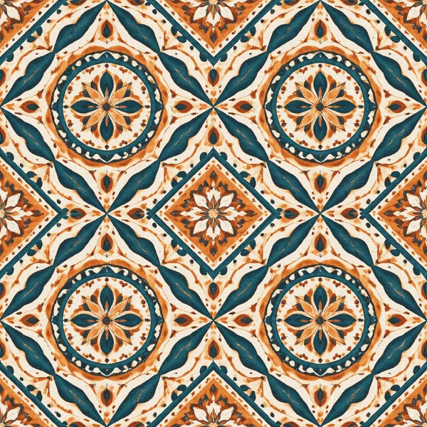 Geometrik batik, yüksek çözünürlüklü beyaz tuval üzerinde boya ve shibori deseni