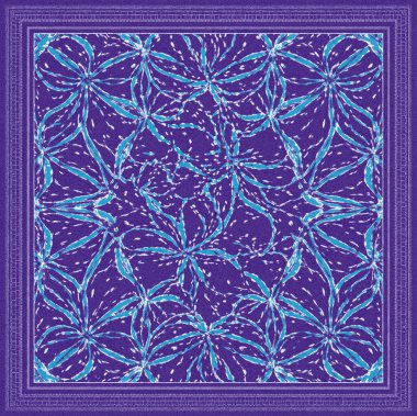 Modern ve orijinal dalma boyası, kravat boyası, batik ve shibori desenleri yüksek çözünürlüklü beyaz tuval üzerinde
