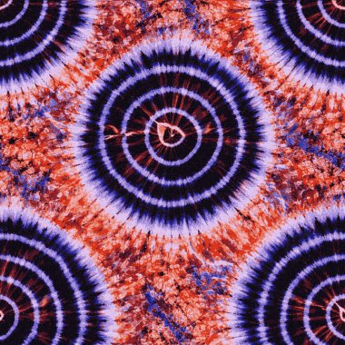 Yüksek çözünürlüklü beyaz tuval üzerinde geometrik boya, batik ve shibori deseni