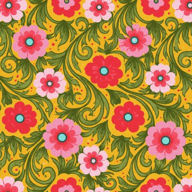 Yüksek çözünürlüklü beyaz tuval üzerinde boya ve Shibori yaratıcı desen