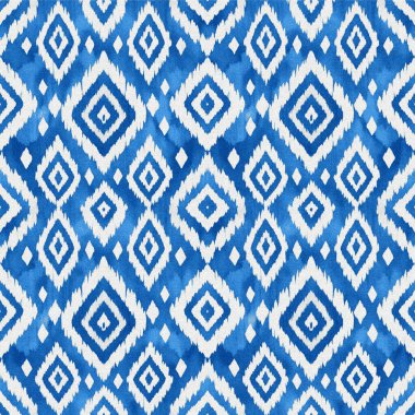 Yüksek çözünürlüklü beyaz tuval üzerinde boya ve Shibori yaratıcı desen