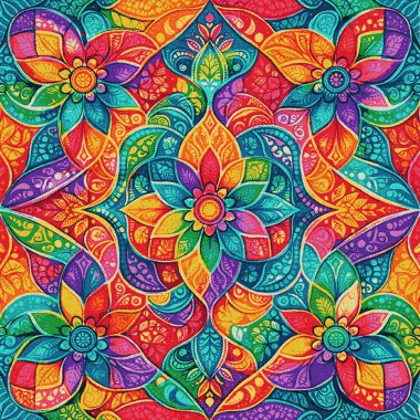 Yüksek çözünürlüklü beyaz tuval üzerinde boya ve Shibori yaratıcı desen